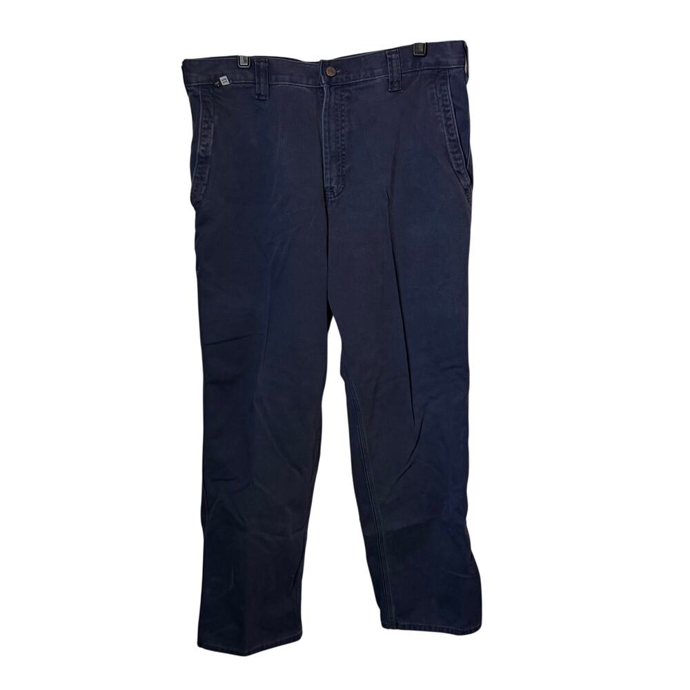 Carhartt FR Flame Resistant Work Pants Mens 34x32 CAT 2 NFPA 2112 Navy Workwear